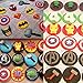 Anyana 6pcs set Superhero cartoon biscuit Cutter fondant pastry cookie impression stamp Cpt Iron Man Avengers Thor Flash Shield sugar bakery