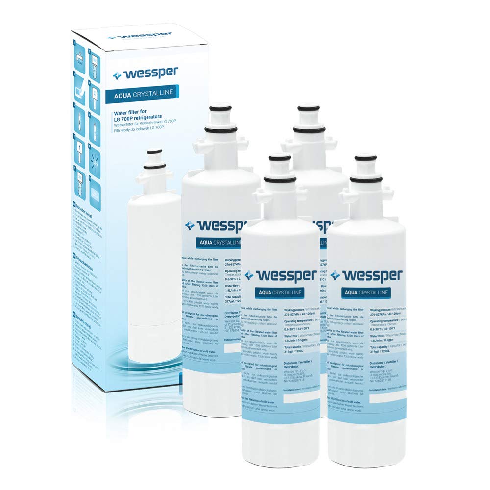 4x Filtro de agua compatibles para LG nevera LG LT700P ...