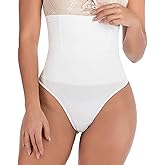 High Waisted Tummy Control Thong Shapewear for Women - Butt Lifting Shapewear Underwear