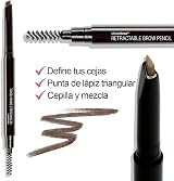 Wet n Wild Ultimate Brow Retractable Pencil Medium Brown Define Fill Spoolie New view 8