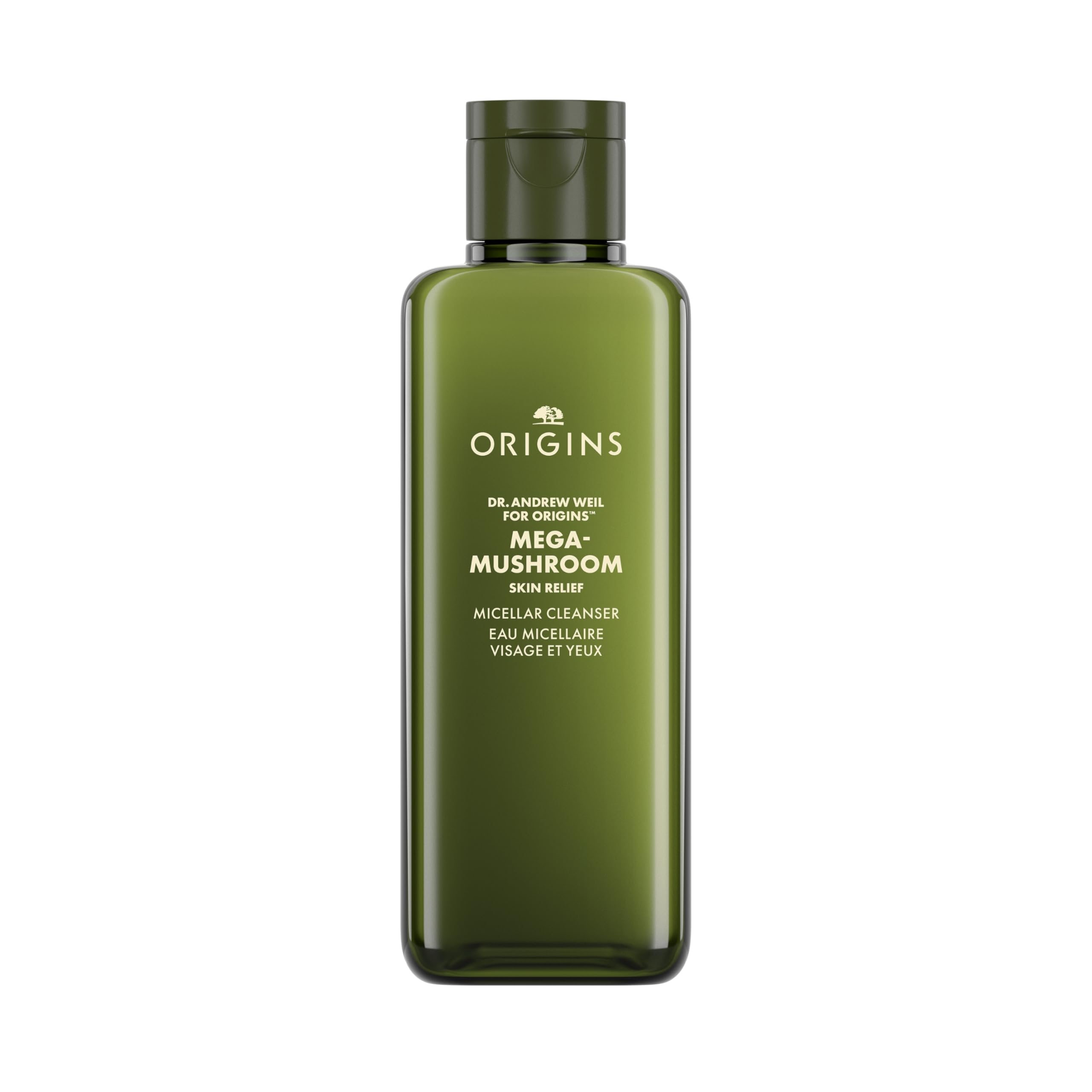 Origins Mega-Mushroom Micellar Cleanser | For Sensitive Skin | With Reishi Mushroom, 200 ml