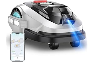 YARDCARE N1600 PRO Robot Lawn Mower, Wireless Design with RTK+Vision Navigation, 0.4 Acre Coverage, APP Smart Control Robot Lawn Mower, Multi-Zone Mowing, Curved Path, Adjustable Cutting Height