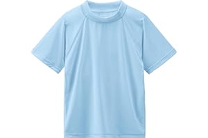 SMARASH Boy's UPF 50+ Rash Guard Swim Shirts Short Sleeve Sun Protection SPF Fishing Surfing Water Beach Shirts Quick Dry