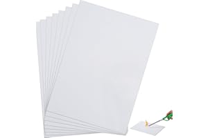 Qilery 8 Pcs High Temperature Gasket Paper Exhaust Gasket Material White Sheet for Wood Stove Pellet Stove Boiler Furnaces Kiln Forge Microwave Insulation Fireplace DIY(1/8" Thick)