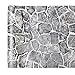 Yifely Grey Rock Stone Decorative Shelving Paper Vinyl Shelf Liner Living Room Wall Sticker Easy to Use 17.7inch by 9.8 Feet