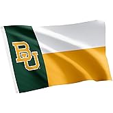 Desert Cactus Baylor University BU Flag - 3 x 5 Feet Bears Banner, Indoor/Outdoor Durable Fabric, 100% Polyester Design (Style A)
