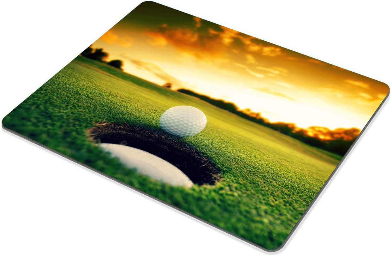 Wasach Golf Course Mouse pad,Golf Ball Near Hole Personality Desings Gaming Mouse Pad, MultiColor 11, 240mmX200mmX3mm - Image 4