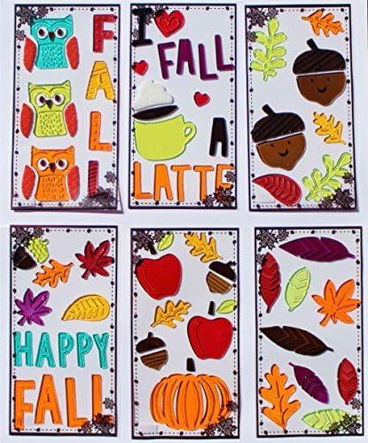 Fall Window Gel Clings, 6 Sheets