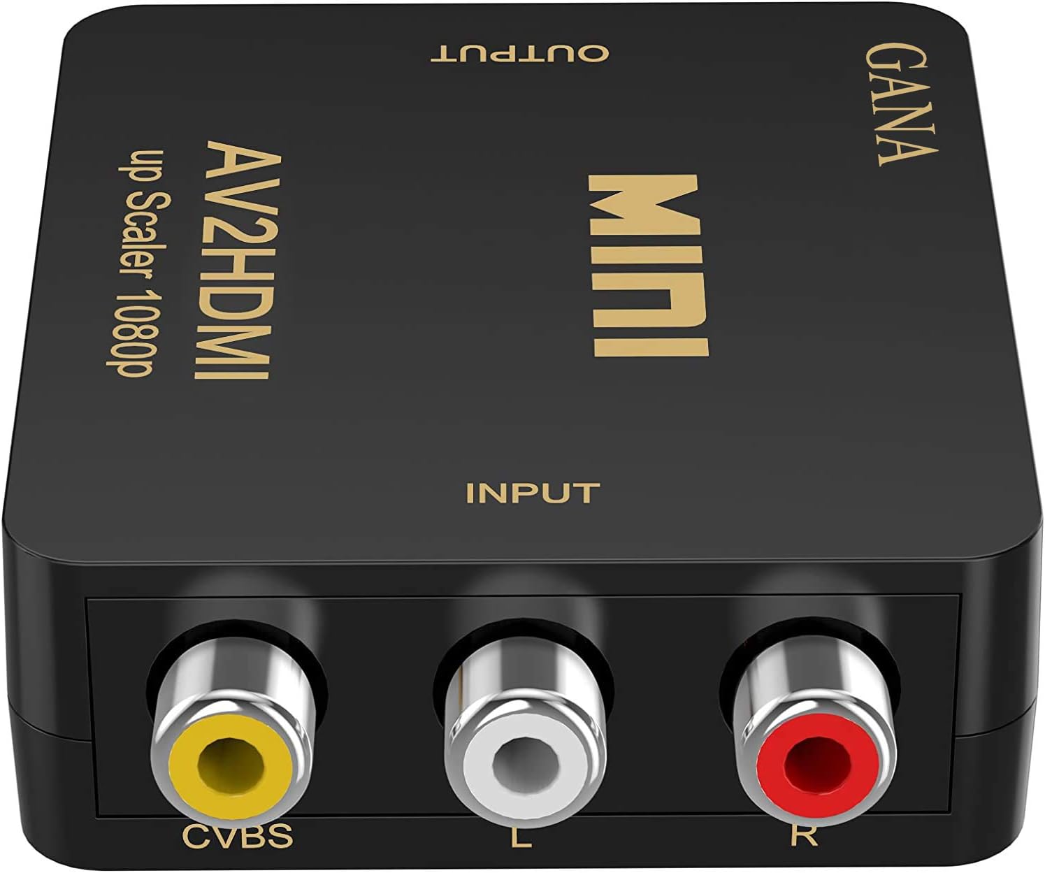 RCA to HDMI, AV to HDMI,GANA 1080P Mini RCA Composite CVBS AV to HDMI Video Audio Converter Adapter Supporting PAL/NTSC with USB Charge Cable for PC Laptop Xbox PS4 PS3 TV STB VHS VCR Camera DVD: Camera & Photo