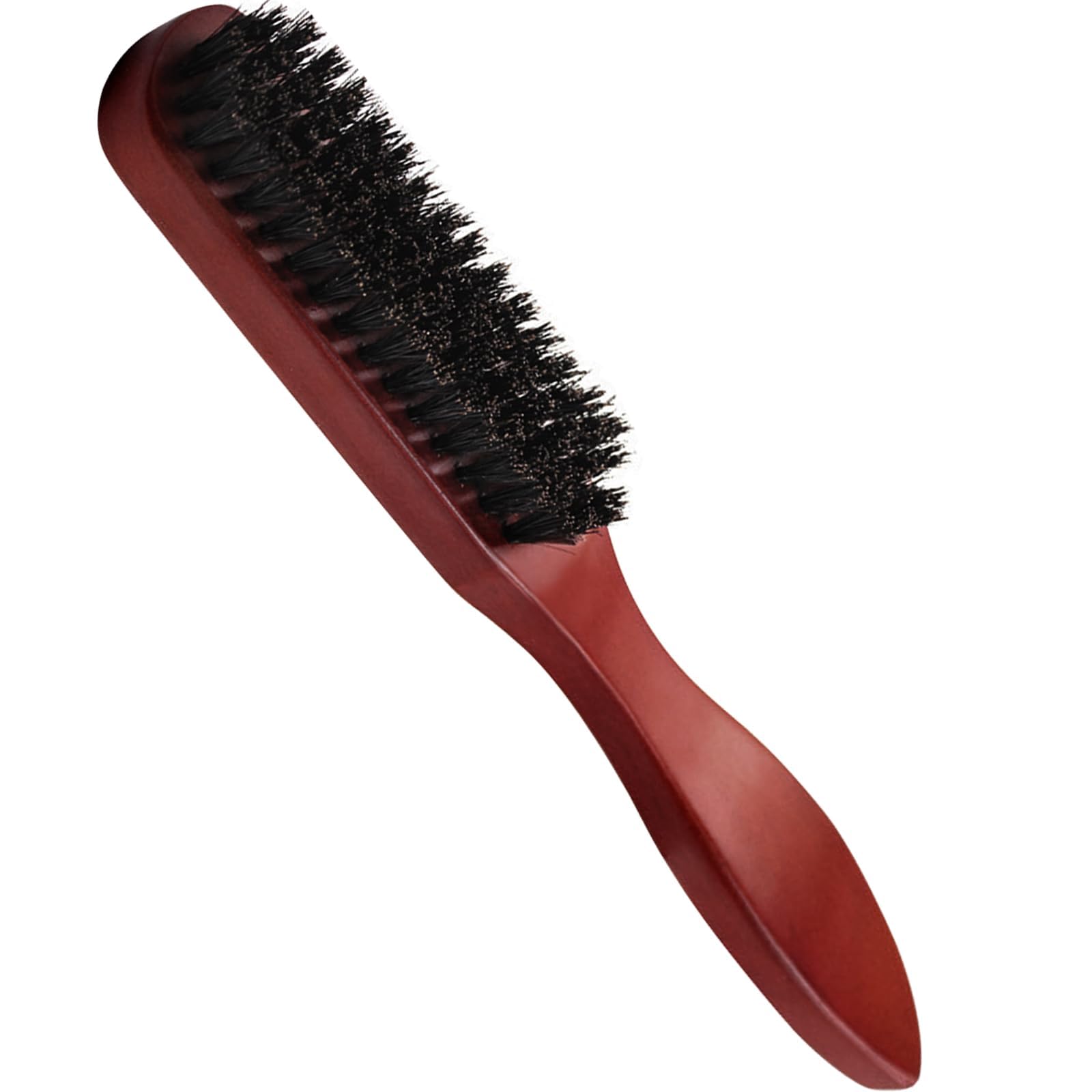 Sularpek Boar Bristle Hair Brush, Teasing Hair Brush, Beard Brush, Beard Comb, Soft Beard Brush with Tail Handle, Hair Styling Tool for Combing Beard Hair