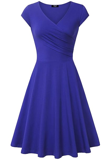 blue casual dress