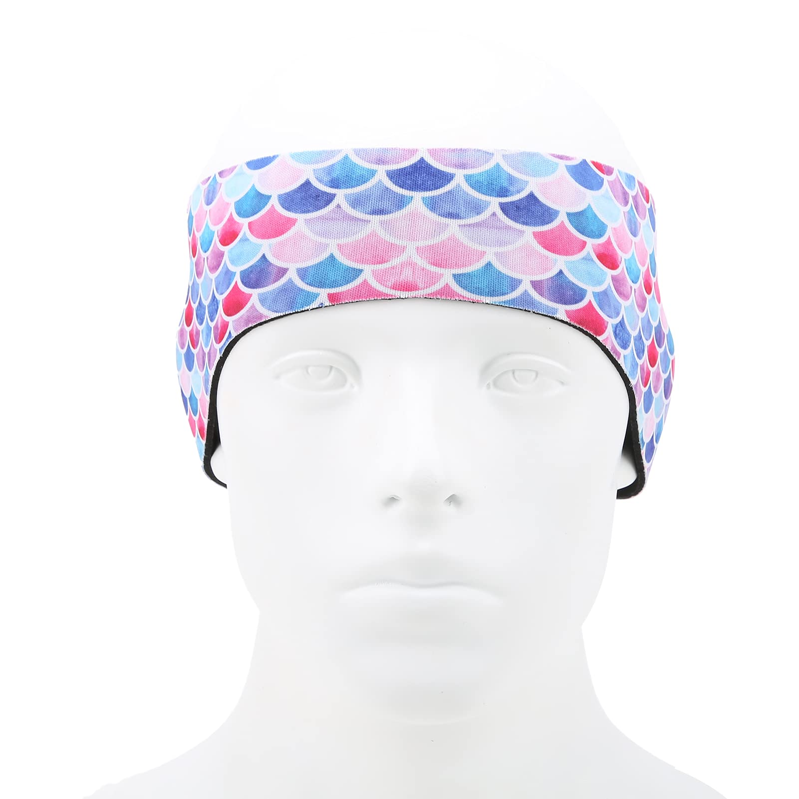 Entatial Swimming Headband, Elastic Anti-Slip Waterproof Swimming Band Environment‑Friendly Ear for Adults Drifting,Swimming,Bathing