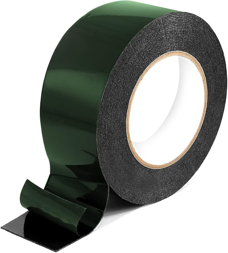 Xrkuu Double Sided Foam Tape 50mm x 10m Heavy Duty Black Mounting Tape