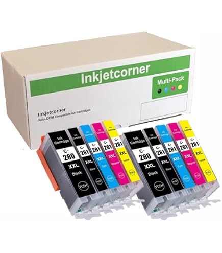 40-Pack XL Value Ink Cartridge Combo – Compatible With Canon PGI-250 CLI-251 For MX922, MX722, MG6420