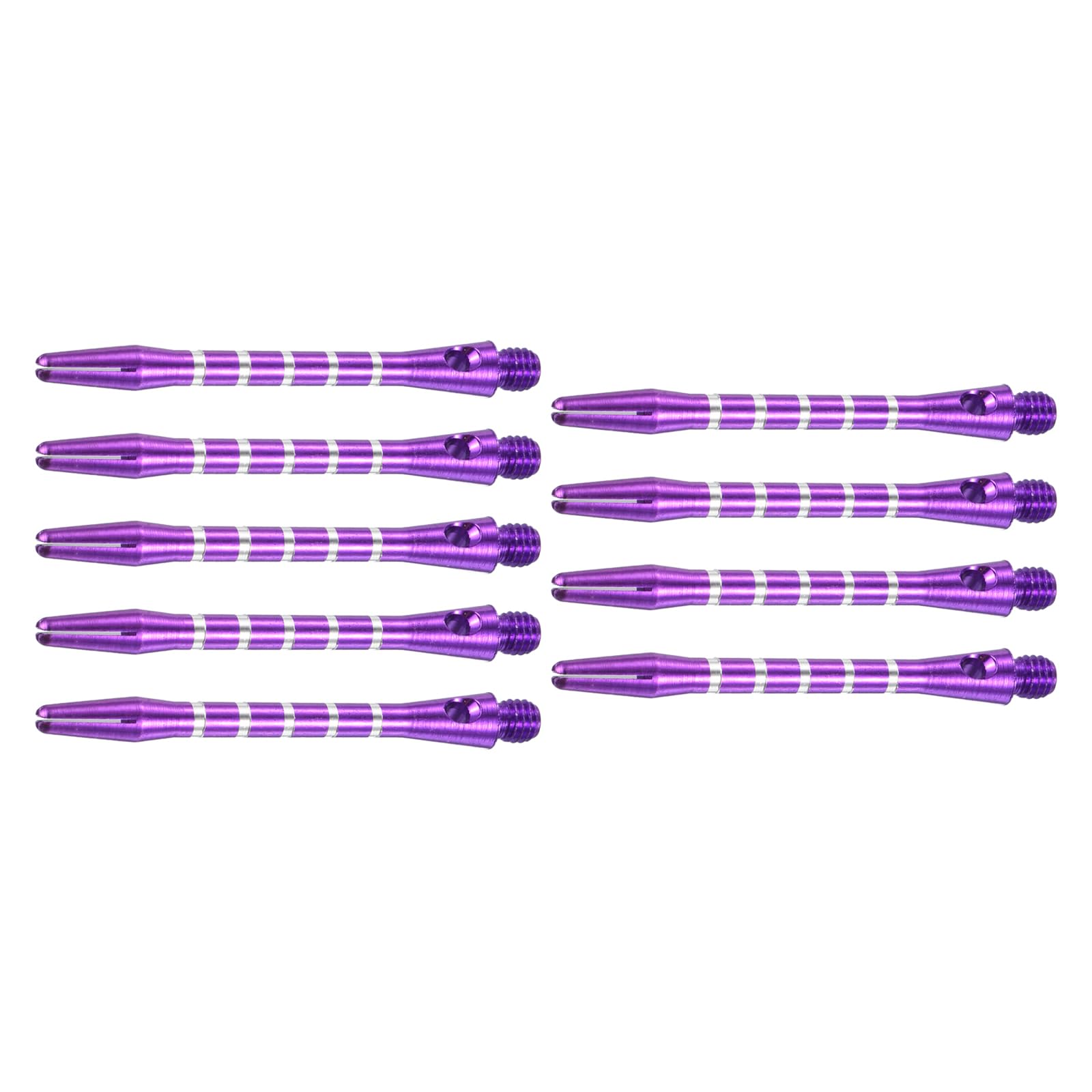 M METERXITY 9 Pack Darts Shafts - Aluminum Darts Stems Medium 2BA Thread, Apply to Darts Games/Darts Sports/Entertainmence/Party (Purple)