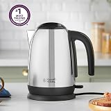 Russell Hobbs Electric Kettle Stainless Steel Black 1.7L 3KW Cordless view 2