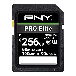PNY 256GB PRO Elite Class 10 U3 V30 SDXC Flash