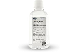 UFC BIO Sterile Water - Ultra Pure USP Grade - RNase/DNase/Endotoxin Free, Sterile 18.2 Mega Ohm-cm Deionized Water - 500mL