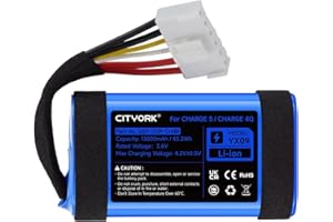 CITYORK 12000mAh GSP-1S3P-CH4D Replacement Battery for Charge 5/ Charge 4Q Bluetooth Speaker, High-Performance Rechargeable Charge 5 Battery