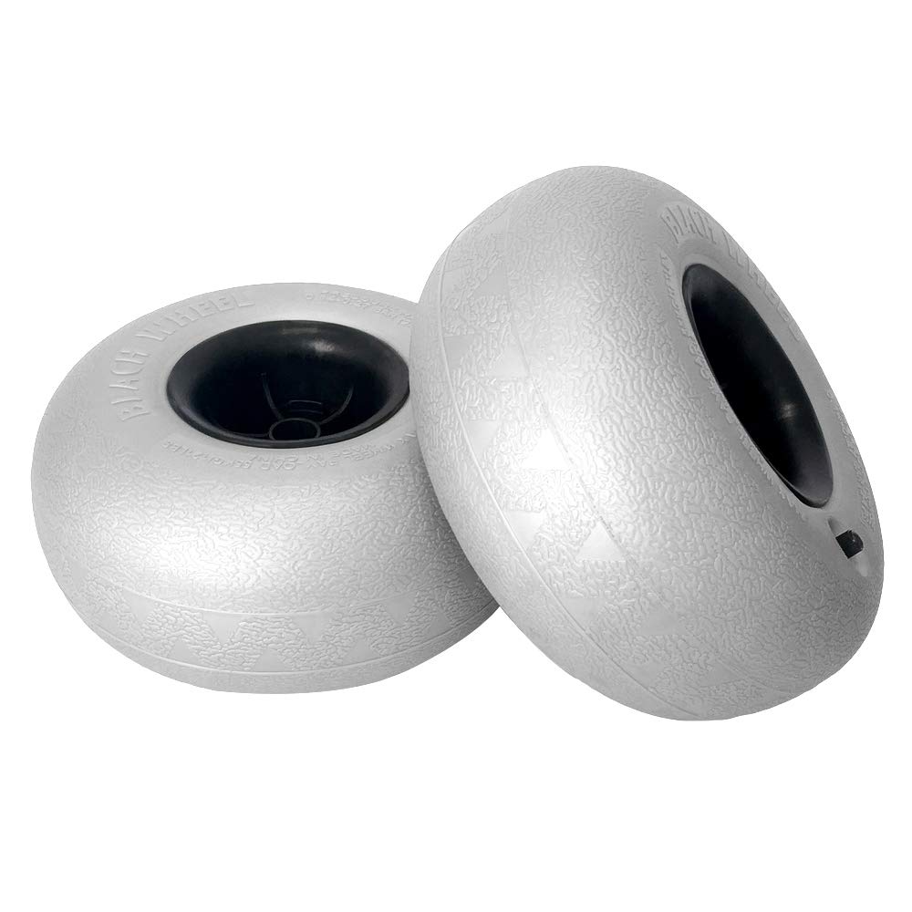 Photo 1 of (used/fair) Mind and Action Beach Replacement Balloon Wheels Tires 2-Pack,Cart Tires for Kayak Dolly Canoe Boat Buggy Carrie