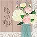 Creative Converting 16-Count Paper Luncheon Napkins, Mr. and Mrs. Rustic Wedding