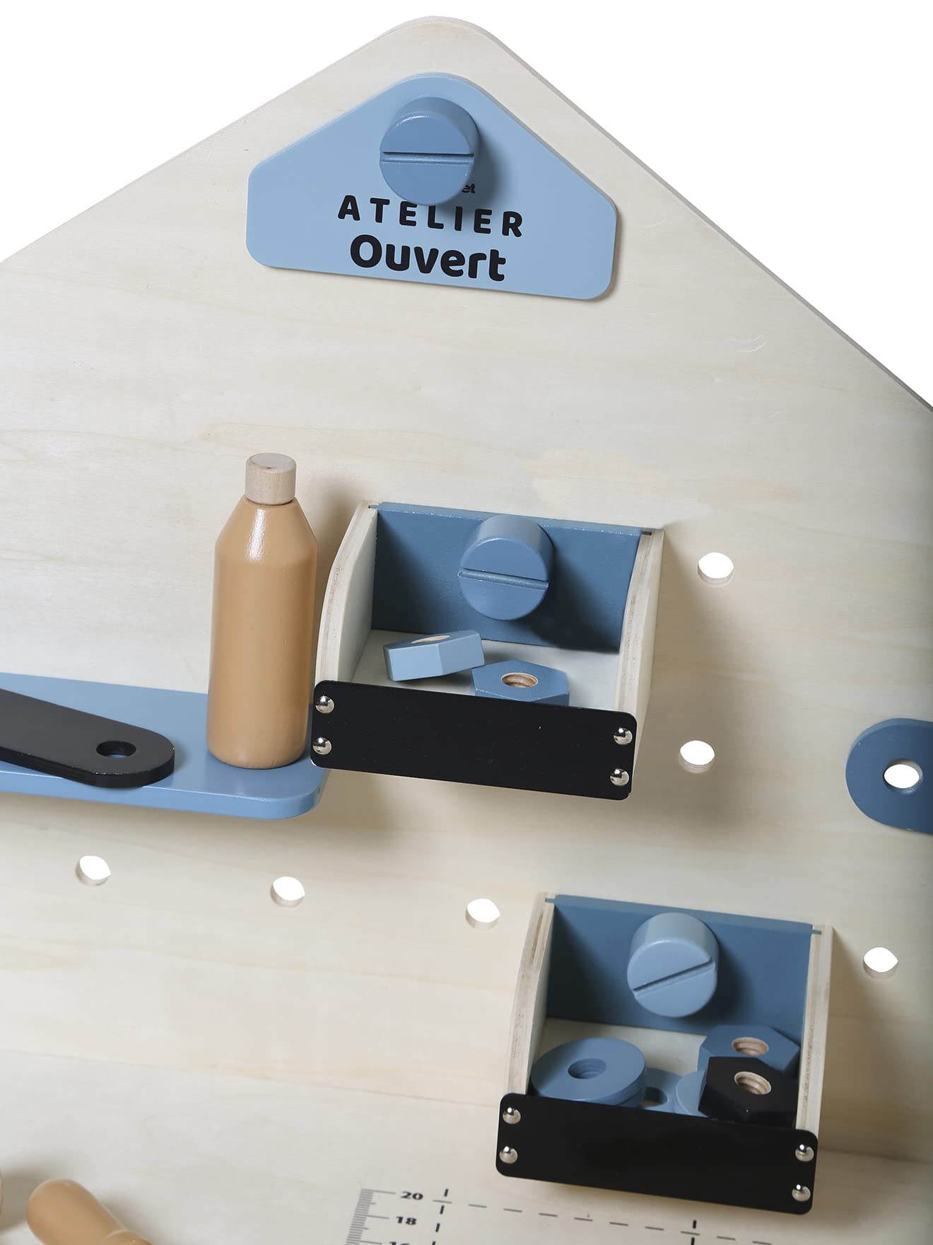 VERTBAUDETGroße Kinder Werkbank, Holz FSC®/Metallblau 5