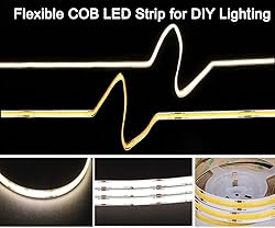 dephen UL-Listed COB LED Strip Lights - 5m/16.4ft