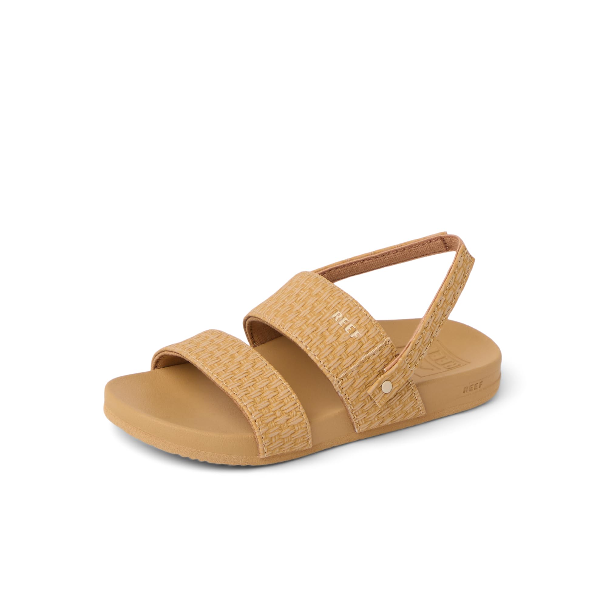 REEF Girls Sandals, Toddler/Little Kid Cushion Vista, Tan/Tan, 5