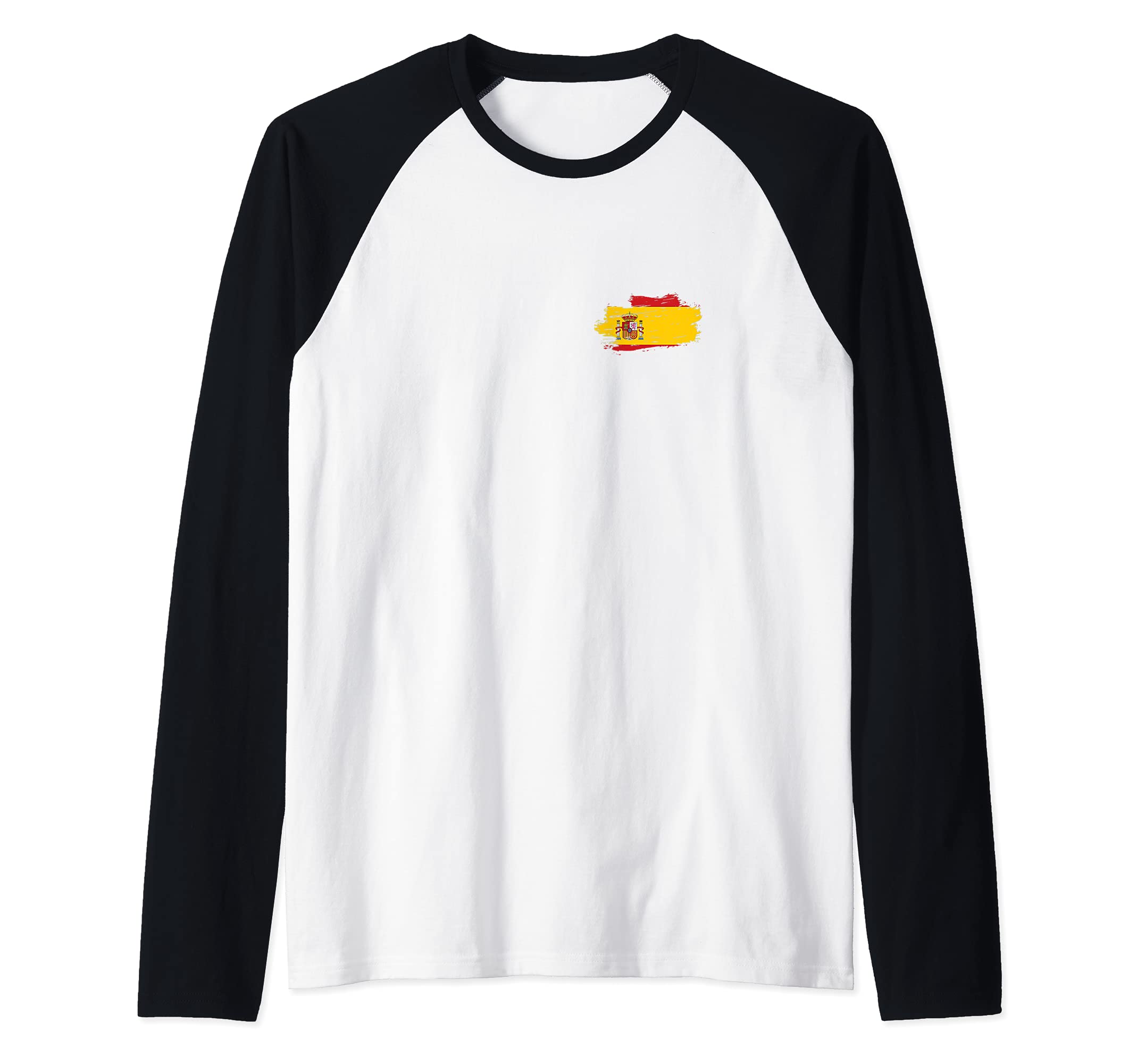 Spain Flag Raglan Baseball Tee