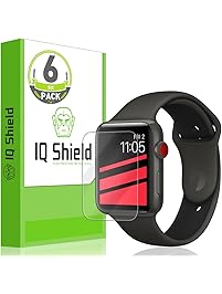 Apple Watch Screen Protector (42mm)(Apple Watch Nike+, Series 3/2/1 Compatible)(6-Pack), IQ Shield LiQuidSkin Full Coverage Screen Protector [HD Clear Anti-Bubble Film]