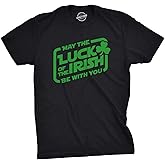 Mens Saint Patricks Day T Shirts Funny St Pattys Tees for Partying Parade Tee for Guys