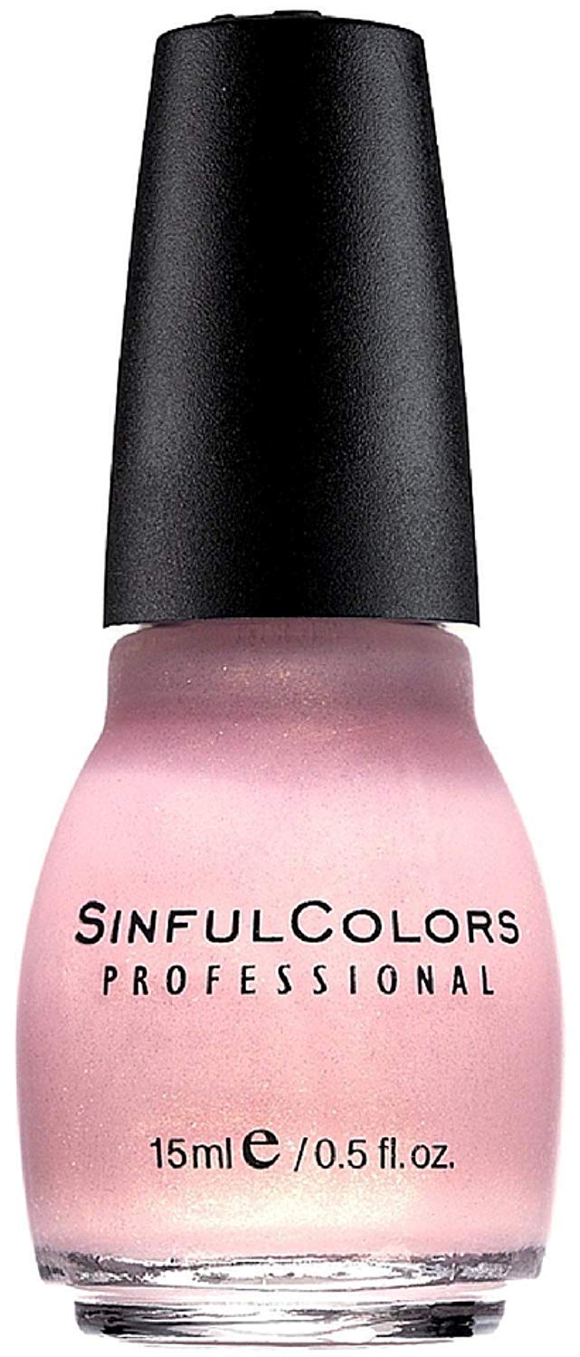 Sinful Colors Professional Nail Polish Enamel, Glass Pink [376] 0.50 oz (Pack of 3)