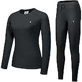 Little Donkey Andy Women's Fleece Lined Thermals Underwear Set Base Layer Long Johns Cold Weather Top Bottom