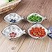 xdobo Handmade Ceramic Condiment Dish Plate Cute Fish Shape Sauce Vinegar Sushi Dishes, Set of 4