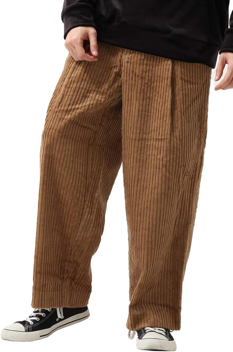Amazon Zip Five コーデュロイパンツ メンズ ワイドパンツ ワイドシルエット ゆったり 大きいサイズ ストライプ 縦ライン 無地 ファッション Beige Xl ロングパンツ 通販 Amazon Zip Five コーデュロイパンツ メンズ ワイドパンツ ワイドシルエット ゆったり 大きいサイズ ストライプ 縦ライン 無地 ファッション Beige Xl ロングパンツ 通販