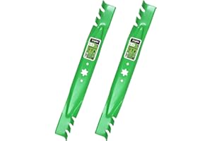 942-04308-X Mulching Mower Blades (Toothed) Compatible with Cub Cadet MTD Craftsman Troy Bilt 42inch Mower,Replace for RZT-L4