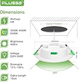 ALUSSO 5W LED Downlights Ultra Slim 29.1mm 230V Dimmable 3 Color 12 Pack view 2
