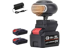 Battery Powered Heater,Battery Powered Heater For Car,2026 New 2-In-1 Portable Car Heater With 360° Rotation,For Car Office I