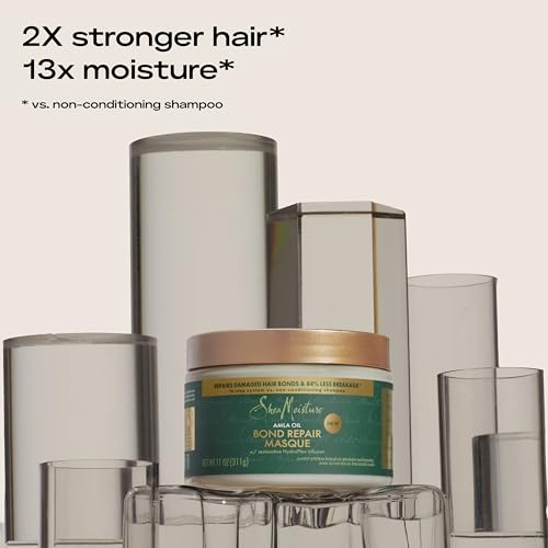 SHEAMOISTURE BOND REPAIR MASQUE AMLA OIL TO STRENGTHEN AND MOISTURIZE HAIR WITH RESTORATIVE HYDROPLEX INFUSION 11 OZ