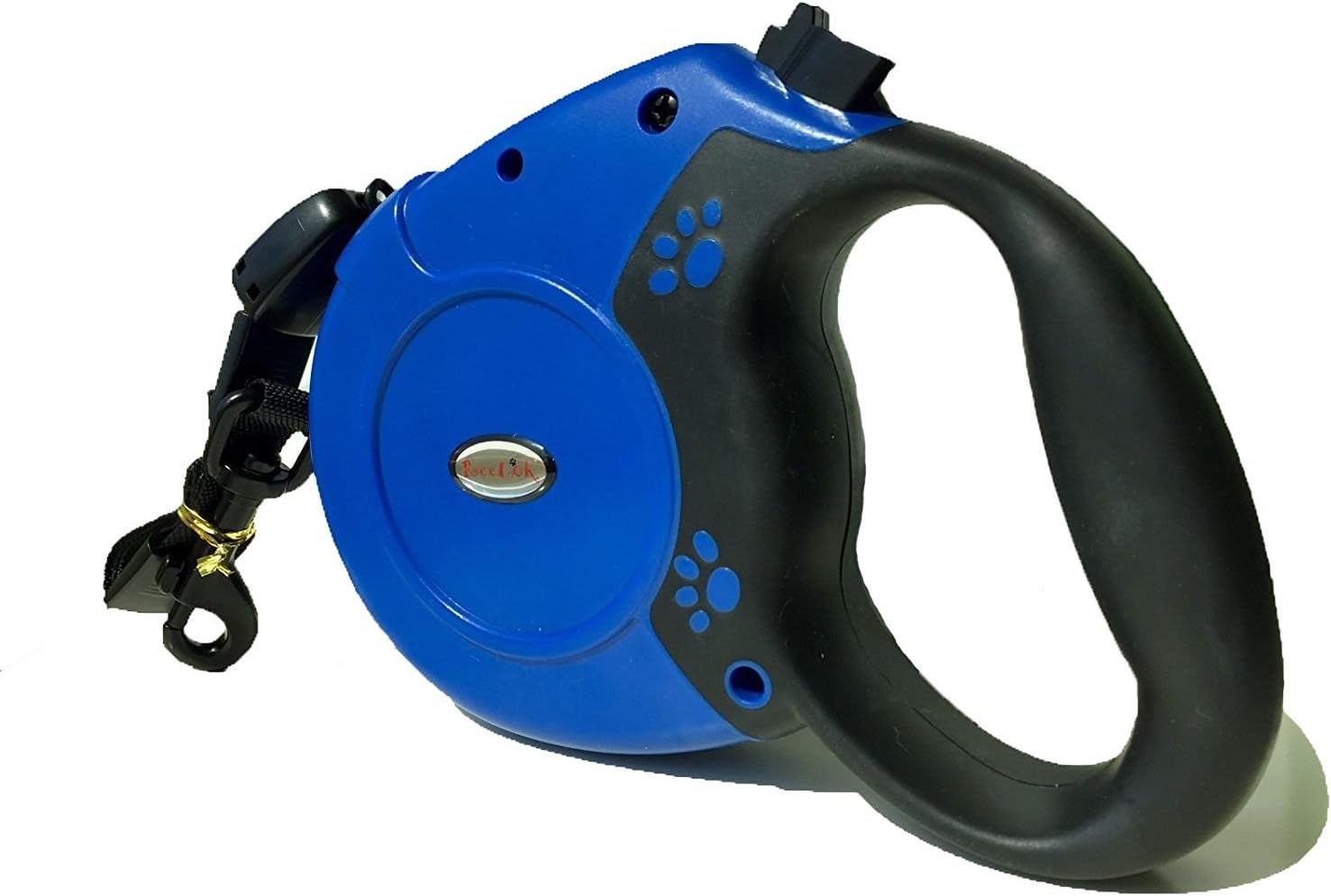 Reelok Blue Automatic Retractable Cord Leash 26 Feet 88 Pounds Durable Heavy Duty Super Strength Dog Pet Cord Leash ABS Material and Nylon Safe Walk 26 feet