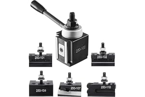 VEVOR Quick Change Tool Post Set, 6 Pcs, Includes Lathe Tool Holders, Piston Type Tool Post with Turning Tool Holder Accessor