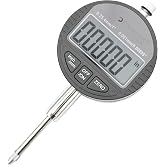 Clockwise Tools Digital Indicator, DITR-0105 0-1 Inch/25.4mm, 0.00005 Inch/0.001mm Resolution, Inch/Metric Conversion, Auto Off