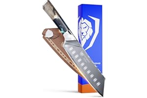 DALSTRONG Santoku - Vegetable Knife - 7" - Valhalla Series - 9CR18MOV Steel - Resin & Wood Handle - w/Sheath
