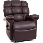 MaxiComfort Series Golden Technologies Cloud PR510 MLA Medium/Large Dual Motor Infinite Position Lift Chair Zero Gravity Recliner - Coffee Bean Leather