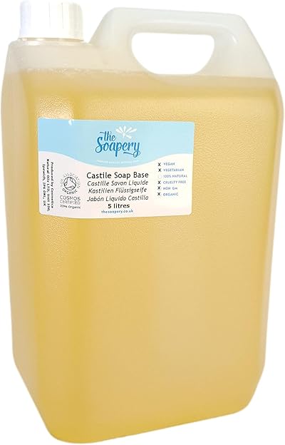 The Soapery Castile Liquid Soap Base 5 L Organic SLS SLES Free