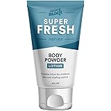 Super Fresh Body Powder Lotion by SweatBlock - Talc Free, Anti-Chafing, Deodorizing, Natural Ingredients - No Mess Body Powde