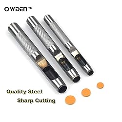 OWDEN 9 Pieces Hollow Punch Set (1/8"-1/2") with A