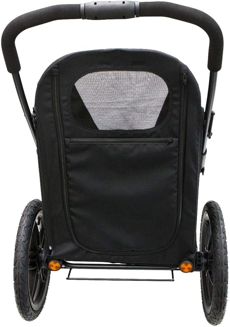 PETIQUE Breeze Black Luxury Dog Bike Trailer Large Sized Jogger