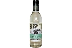 Barsmith Bar Essentials Simple Syrup, Pure Cane Sugar Non-GMO Cocktail Mixer, 12.7-oz. Bottle, Pack of 1