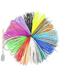 Filamento PLA synkia recambios para pluma de impresión y Impresora 3d, 20 colores 400 ft ofnon tóxico PLA 1.75 mm Gran valor pack con espátula